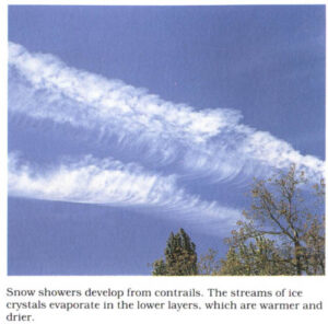 1984, Rustler Peak, Oregon. Spreading contrails. Oregon has a lot of North/South flyover traffic going between California and Portland/Seattle/Vancouver.