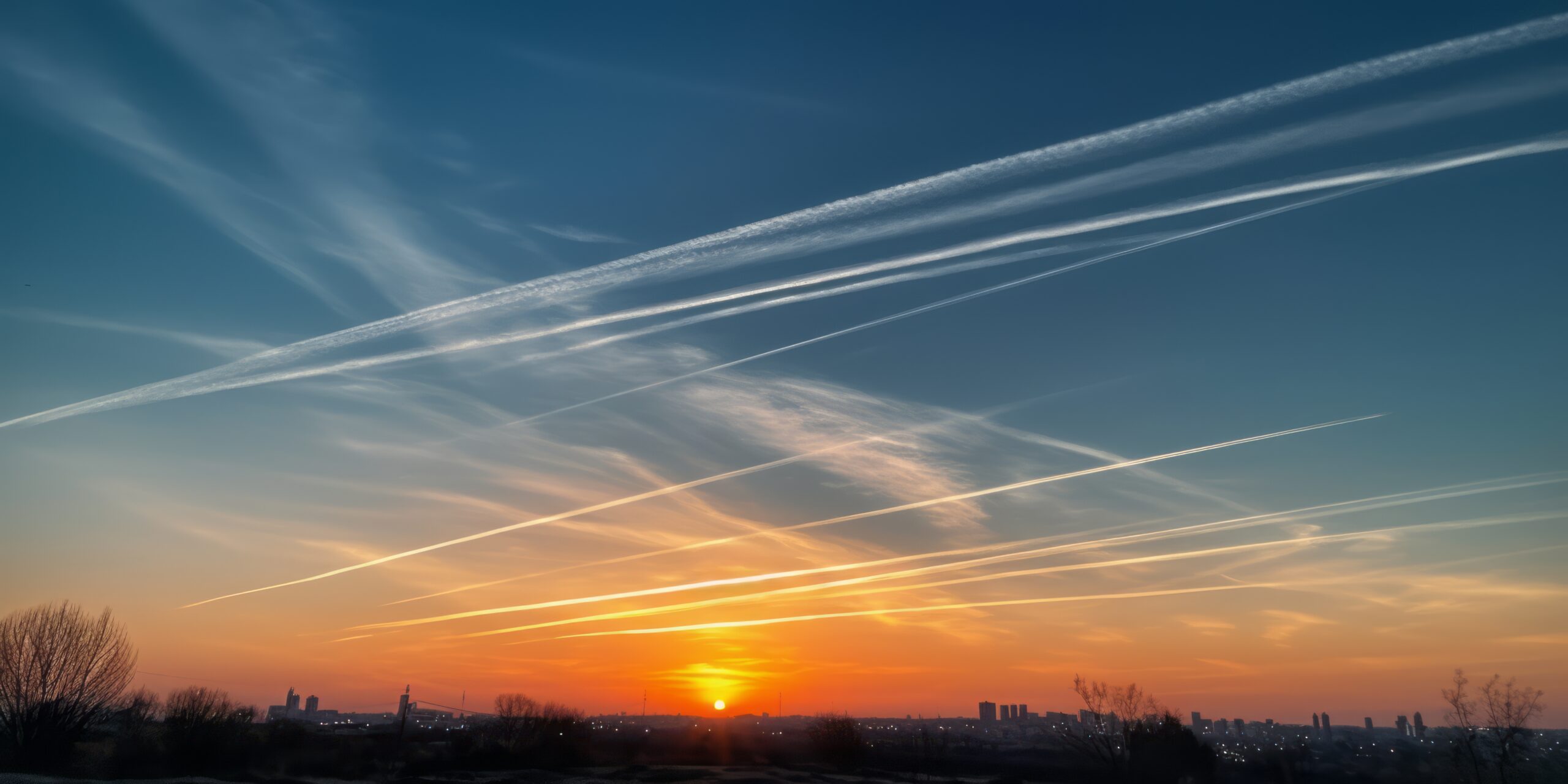 Cirrus Homogenitus Clouds (Contrails)