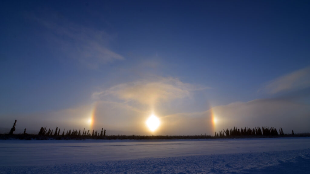 Sundogs can appear as multiple suns in the same sky