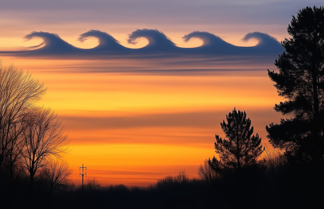 Fluctus Clouds (Kelvin-Helmholtz Clouds)