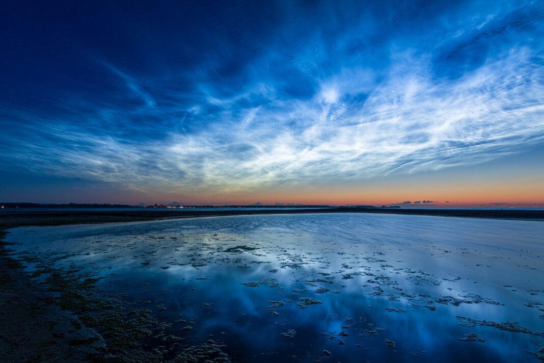 Noctilucent clouds over Uppsala, Sweden
