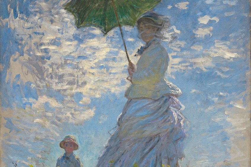 Woman With a Parasol - Claude Monet