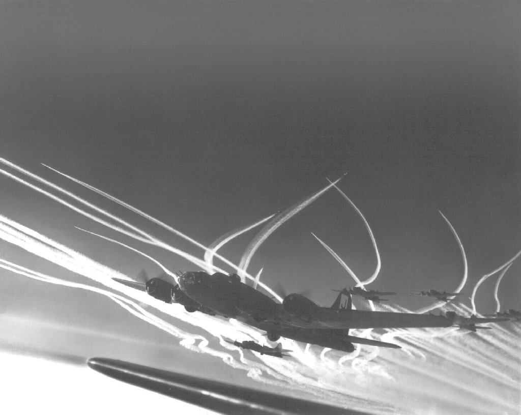 Battle of Britain contrails, 1940