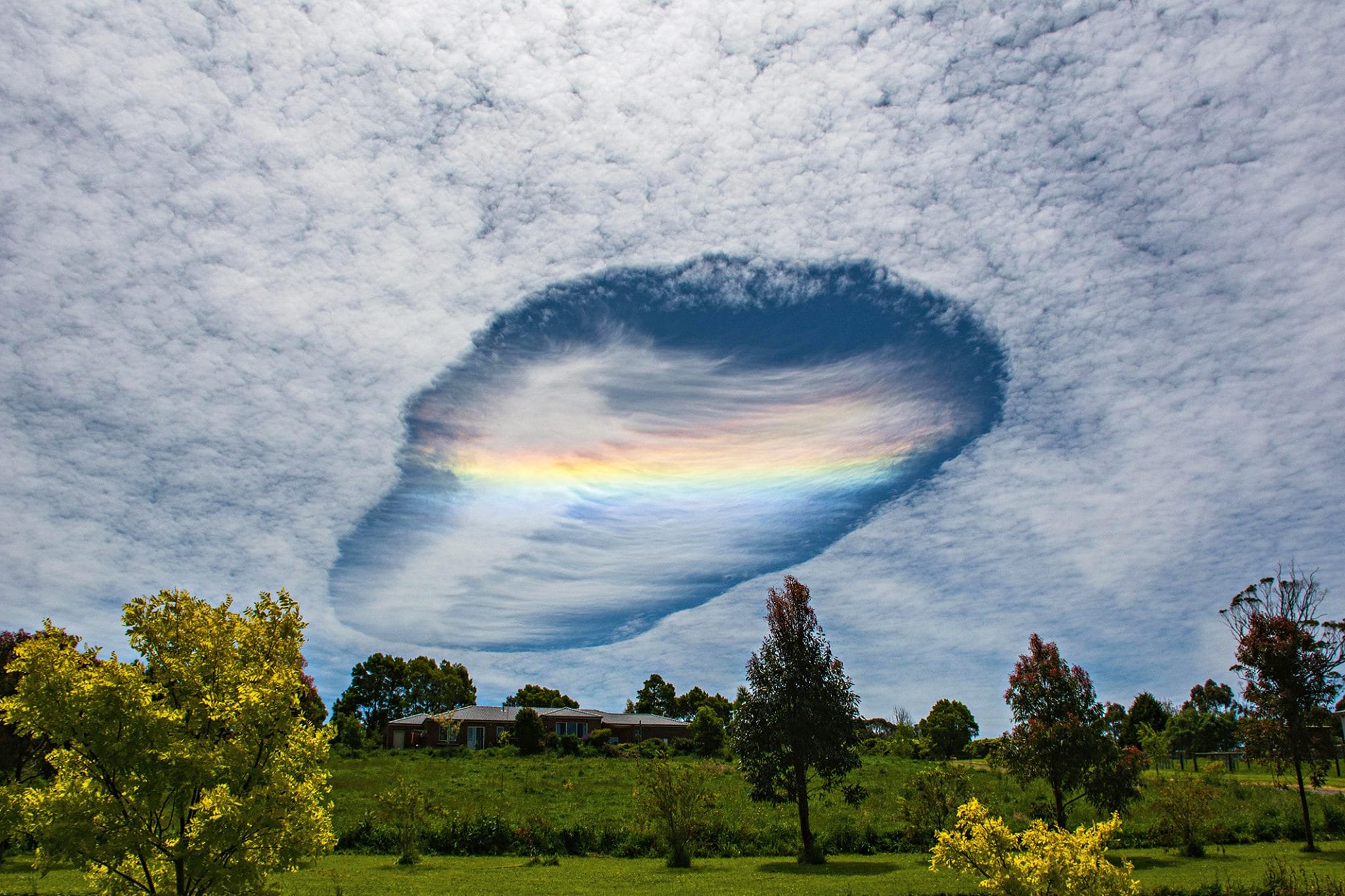 Fallstreak or Hole-Punch Clouds