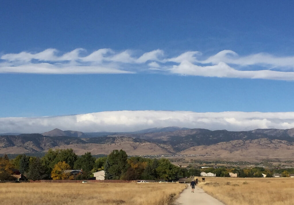 Fluctus (Kelvin-Helmholtz) Clouds over Gunbarrel, Boulder County, Colorado