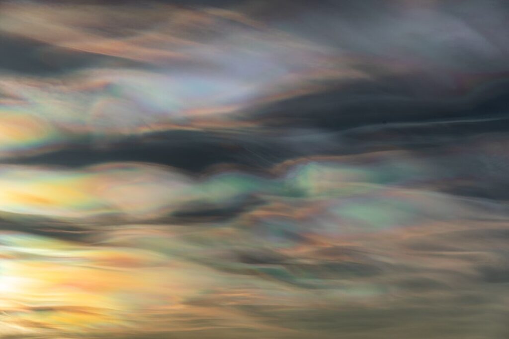Nacreous clouds