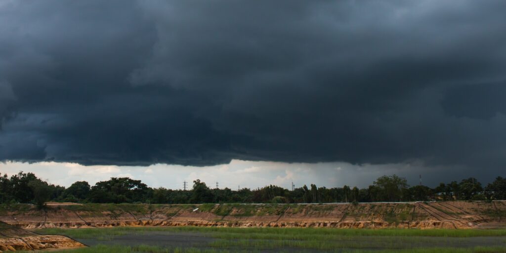 Nimbostratus clouds
