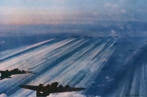 RAF Contrails over Berlin, 1945