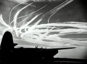 WW2 Contrails from the Battle of Britain
